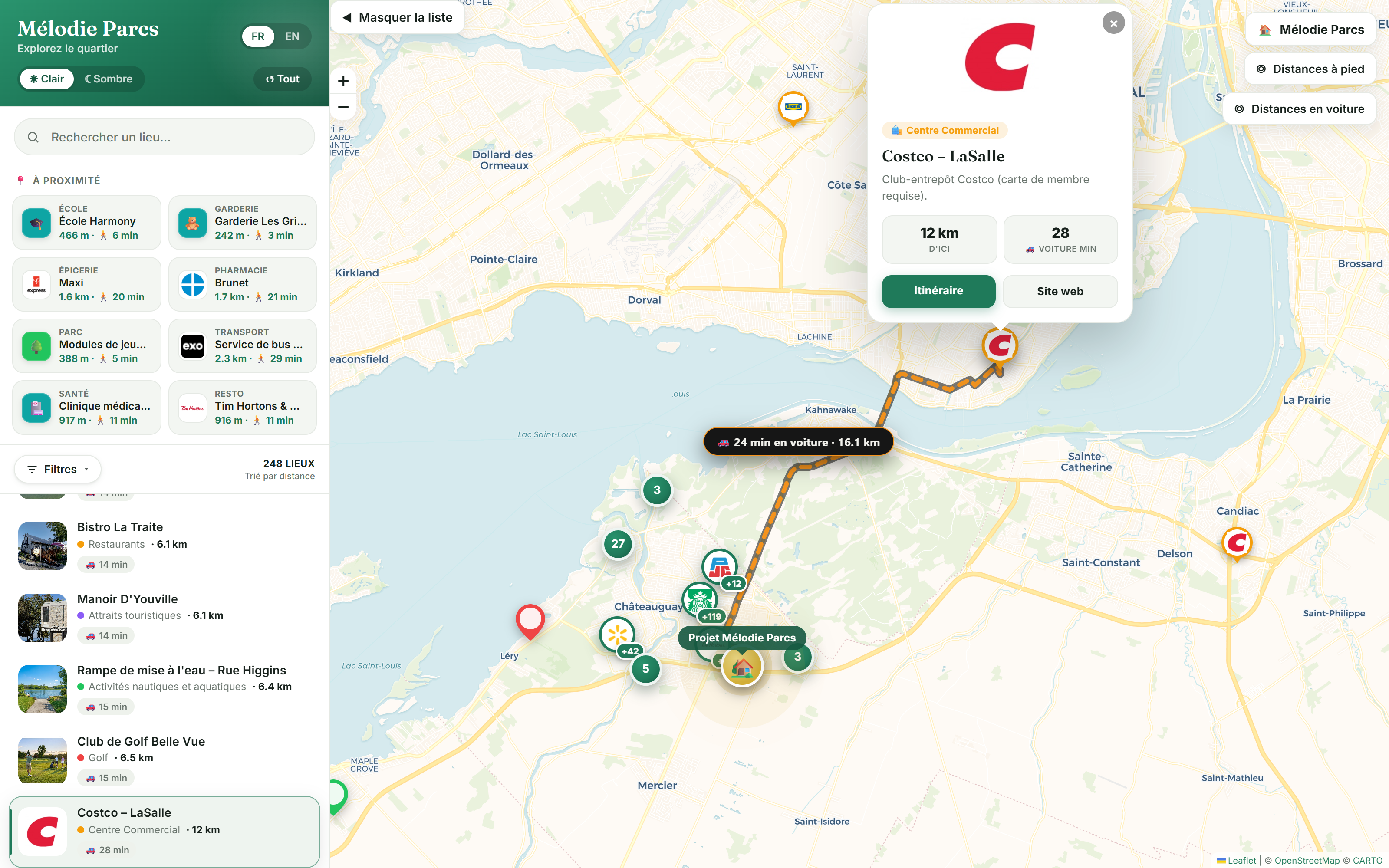 Questions sur le quartier : réponses sur la carte interactive